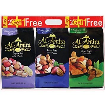 Al Amira Mixed nuts 350 gm each (3 bags)