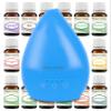 Plant Guru Essential Oil Ultrasonic Diffuser White 200 ml. with 14-10 ml. Essential Oils Set for Beginners Touch Screen Auto Shut-Off and 7 Color LED Lights. Use in Home, Bedroom, Bathroom or Office view 1