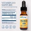 SOLARAY Vitamin D3 Liquid Drops 25 mcg (1000 IU) - Enhanced Absorption Vitamin D Drops in Sunflower Oil for VIT D3 Support - Naturally Unflavored, Dropper Included - Approx. 500 Servings, 0.5oz view 2