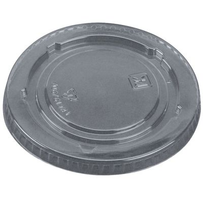 Fabri-Kal Kal-Clear/Nexclear LKC12/20F 5 oz. Clear PET Flat Lid for for Alur RD5 5 oz. Customizable