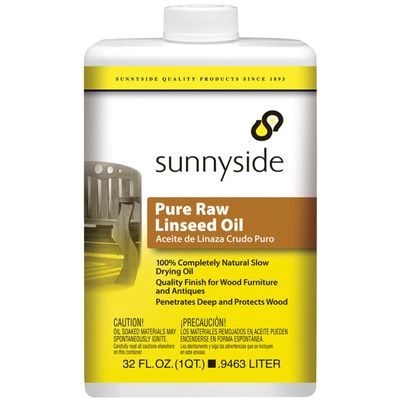 Sunnyside Corporation 87332 Pure Raw Linseed Oil, Quart