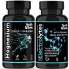 2pk| High Absorption Magnesium Complex + Electrolytes Pills - Mag Minerals Vitamins | Premium Magnesium Citrate Oxide Supplement for Leg Cramps Sore Muscle Bone Support Endurance Recovery Nerve Health view 1