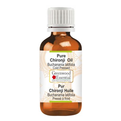 Greenwood Essential Chironji Oil (Buchanania latifolia) | Cold Pressed | Natural | Undiluted | For Diluting Essential Oils | For Skin & Massage | Men & Women | 50ml (1.69 oz)