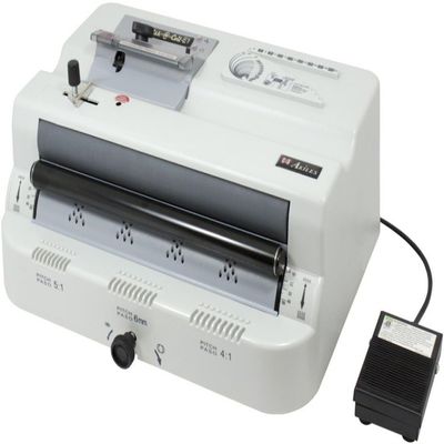 Akiles AFAC-E1 Finish@Coil-E1 Electric Coil Inseter with Built-in Electric Crimper, Full Length Roller with Adjustable Roller Mechanism, Adjustable Crimper Head Mechanism, Foot Pedal Operation