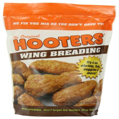 The Original Hooters Wing Breading - Crispy & Crunchy Coating - Ideal for Chicken, Fish, & Vegetables 1 Pound (Pack of 1)