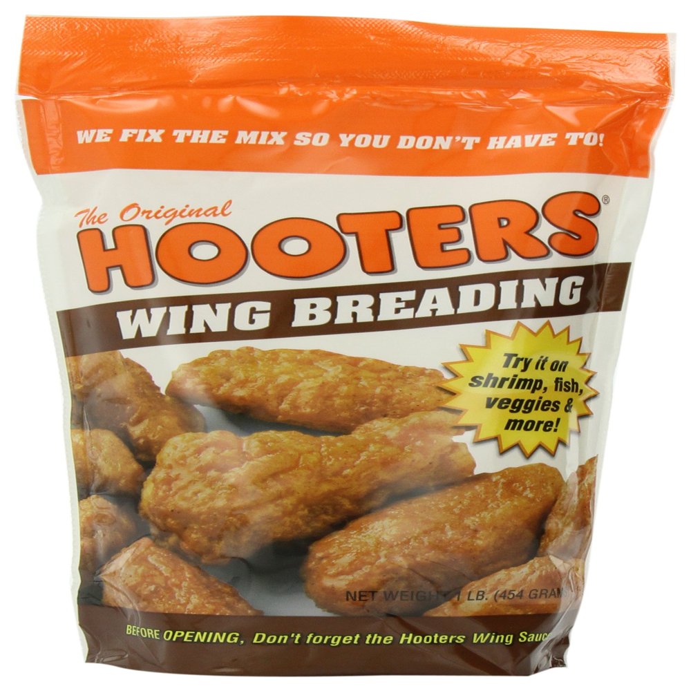 The Original Hooters Wing Breading - Crispy & Crunchy Coating - Ideal for Chicken, Fish, & Vegetables 1 Pound (Pack of 1)