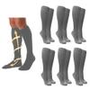 6 Pairs Compression Socks Support Unisex Anti Fatigue Graduated Sports Grey L XL view 4