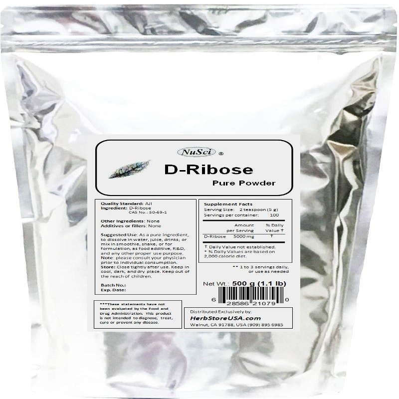 D-Ribose Pure Powder AJI92 Quality Standard (500 grams (1.1 lb))
