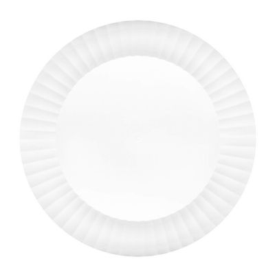 Party Essentials Deluxe Quality Hard Plastic 10.25-Inch Party/Dinner Plates, White, 14 Count