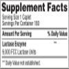 Fast Acting Lactase 180 Caplets Generic Lactase Fast Act 9000 FCC Units per Caplet view 3