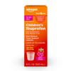 Amazon Basic Care Children's Ibuprofen Oral Suspension, 100 mg per 5 mL, Pain Reliever and Fever Reducer, Berry Flavor, For Sore Throat, Headache Relief and More, 8 fl oz (Pack of 1) view 1
