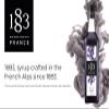 1883 Violet Syrup for Drinks, Made in France, 1 Liter Glass Bottle view 2