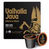 Death Wish Coffee, Valhalla Java Single Serve Pods - Extra Kick of Caffeine - Dark Roast Coffee Pods - Made with USDA Certified Organic Fair Trade Arabica and Robusta Beans (20 Count) view 1