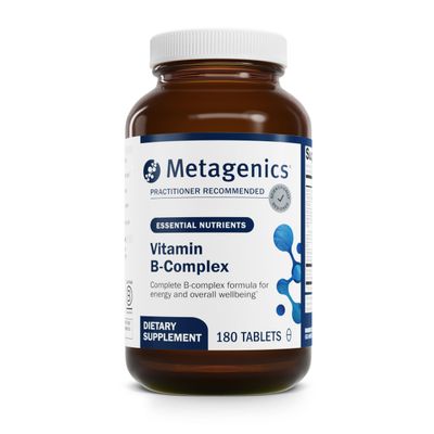 Metagenics Vitamin B-Complex - Active B6 & B12 Vitamins with Folate - Supports Energy Metabolism, Stress Response, Homocysteine Balance & Nervous System Health - Vegetarian & Gluten-Free - 180 Tablets