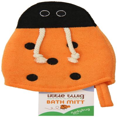 Little Twig Lady Bug Bath Mitt