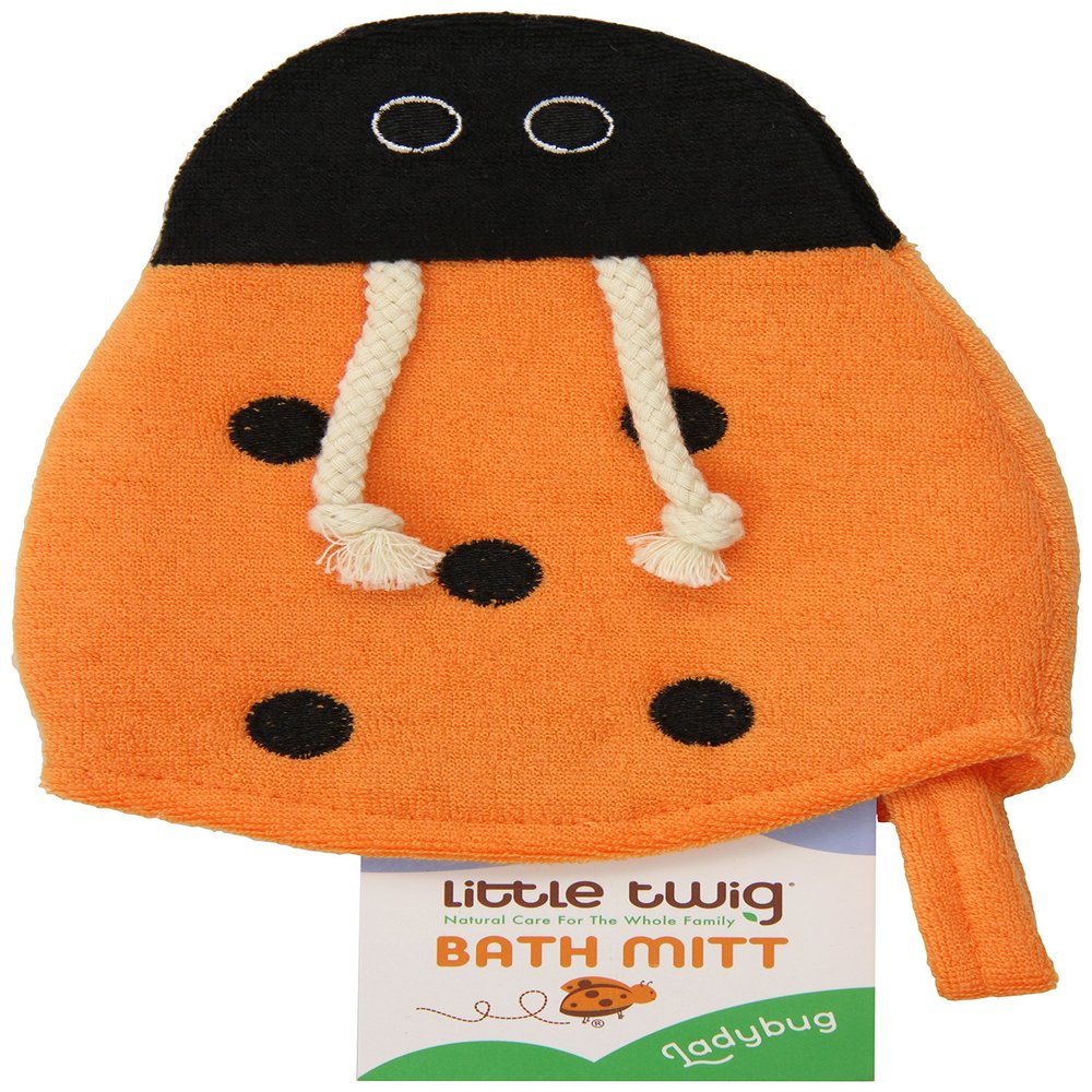 Little Twig Lady Bug Bath Mitt