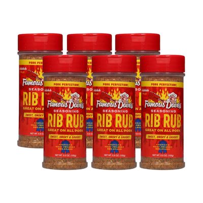 Famous Dave's - 6 pck, Rib Rub Seasoning (33 oz.)