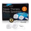Sound Oasis Pillow Speakers, 2 UltraThin Stereo Speakers, Volume Control, Surround Sound for Music, Sleep, Tinnitus Masking, Connect to External Sound Source with 1/8" 3.5mm Headphone Jack Plug, White view 1