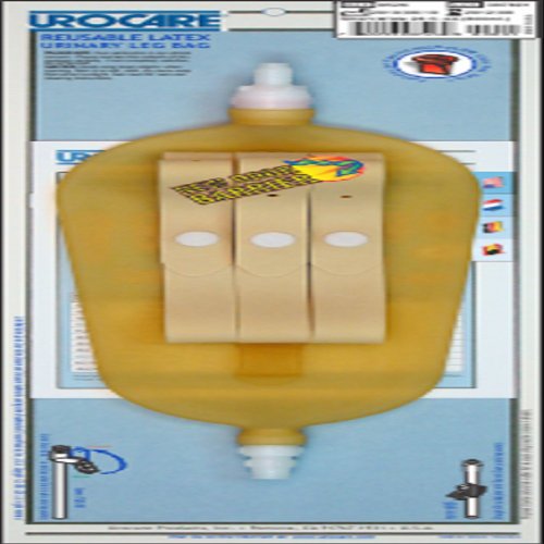 Urocare Short-Wide Reusable Latex Leg Bag, 26 fl oz.