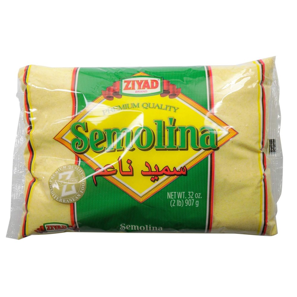 Ziyad Wheat Semolina Flour - 32oz - Versatile for Baking Bread, Pasta, Porridge & More - Ideal Cooking Flour for Multiple Recipes
