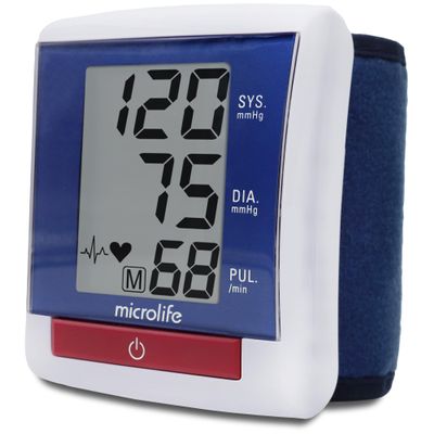 Microlife Wrist Blood Pressure Monitor, Automatic Portable Digital Blood Pressure Machine, Adjustable Cuff Fits Most  5.3" - 7.7", Pulse Reading/Irregular Heartbeat Detector, Includes Carrying Case