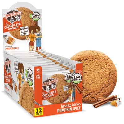 Lenny & Larry's Complete Protein Cookie, [Pumpkin Spice], Chewy Soft Baked, 16g Plant Protein, Vegan, Non-GMO, High Fiber, 4 Ounce Cookie (Pack of 12)