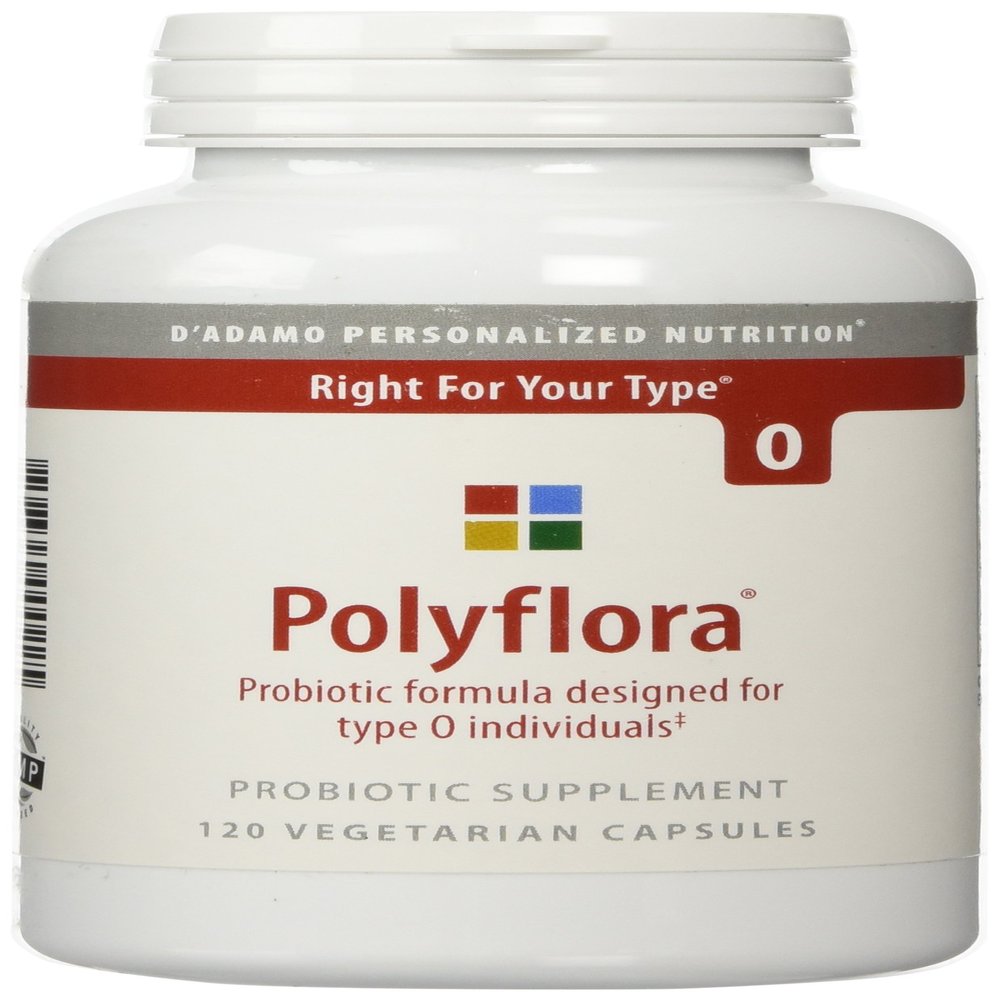D'Adamo Personalized Nutrition Polyflora O, 120 Count