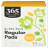 365 by Whole Foods Market, Ultra Thin Pads with Wings, Regular Absorbency, Made with Organic Cotton, 10 Count view 1