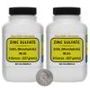 Zinc Sulfate [ZnSO4] 99.3% ACS Grade Powder 1 Lb in Two Space-Saver Bottles view 1