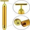 Angel Kiss Beauty Bar Energy Face Massager - 24k Golden T-Shape Pulse Electric Vibration Facial Self Skin Care Tool - Birthday Valentines Day Christmas Gifts for Her, Mom view 3