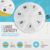 Weekly Pill Organizer - (Pack of 2) 7 Day Pills Container, Round Medicine Organizer Box, Daily Week Pill Reminder Case Travel Friendly, BPA-Free Vitamin, Supplement, Fish Oil, Medication Planner view 3