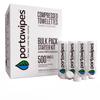 Portawipes Coin Tissues | 500 Pack with 4 Carrying Cases | Toilet Paper Tablets | Compressed Towels | Expandable Wipes | Soft & Odor Free view 1