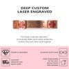 Divoti Custom Engraved Medical Alert ID Bracelets for Women, Fancy Paisley w/6" Cuff(fits 6.5-8.0")-PVD Rose Gold/TP Red view 2
