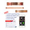 Divoti Custom Engraved Medical Alert ID Bracelets for Women, Fancy Paisley w/6" Cuff(fits 6.5-8.0")-PVD Rose Gold/TP Red view 3
