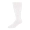 4 Pairs of Extra Wide Diabetic Socks, Mid/Over The Calf Medical Swollen Feet Socks (Black/White) view 4