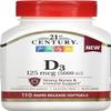 21st Century D3-5000 IU Tablets Maximum Strength Tablets - 110 ct, Pack of 3 view 1