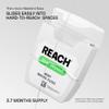 REACH Waxed Dental Floss, Mint, Plaque Remover for Teeth, Shred Resistant, Floss Slides Smoothly, Easy to Use, Waxed, Deep Cleaning Teeth, Oral Care, PFAS Free, for Adults & Kids, 6 Pack, 55 yd view 2