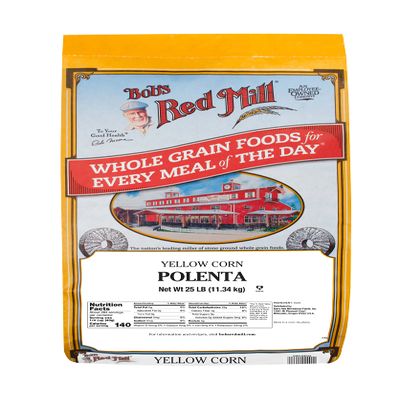 Bob's Red Mill Polenta/Corn Grits - 25 Pound (Pack of 1) - Classic Italian Polenta, Rich Creamy Porridge, Vegan
