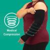 Juzo Dynamic Varin 3511, Compression Armsleeve with Strap, 20-30 mmHg,Max, Long, 1 (I), Beige view 3