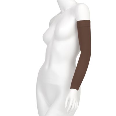 Juzo Soft 2001CG Armsleeve 20-30mmHg w/ Silicone Top Band Model: 2001MXCG - MAX, Size: VI - XX-Large, Length: L-Long, Color: Chestnut 23
