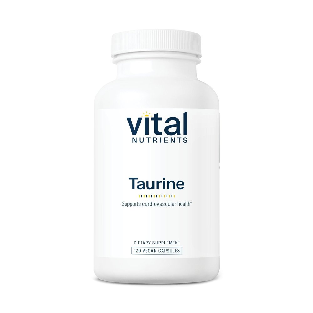 Vital Nutrients Taurine 1000mg - Vegan Amino Acid Detox Supplement - Taurine Supplement to Support Heart, Nerve, and Liver Health* - Gluten, Dairy, Soy Free - Non-GMO - 120 Capsules