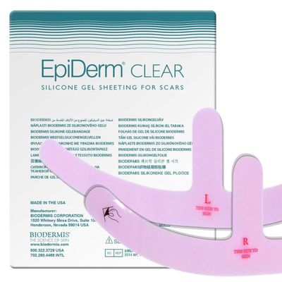 Epi-Derm Mastopexy Anchor Shape Clear Silicone Tape  Tailored for Breast Reduction Recovery - Anchor Design for Precise Fit - Helps Smooth & Fade Scars - Premium-Grade Silicone, Reusable & Washable
