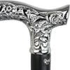 Royal RC Canes Premium Chrome Brass Scroll Fritz Cane with Black Beechwood Shaft, Walking Cane for Men and Women view 4