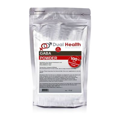 Pure GABA (4 oz) Gamma Aminobutyric Acid Powder Bulk Supplements