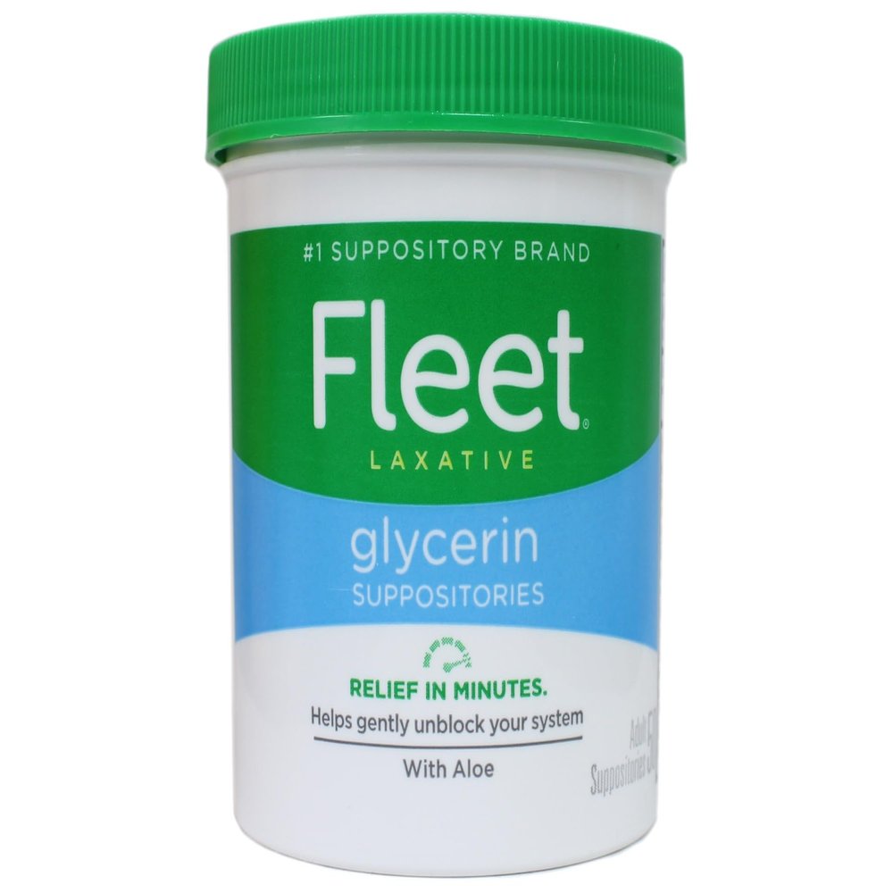 GLYCERIN SUPP ADULT FLEET 50EA