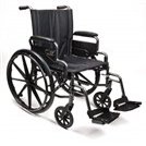 Graham-Field Back Upholstery, Black Nylon and Mounting Hardware, 20" Width, Wheelchair Parts and Accessories, 907632A3