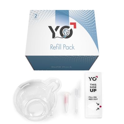 Refill Kit | 2 Additional Tests for YO Home Sperm Test | Motile Semen Analysis | YO Testing Device NOT Included - Refill Pack Only | Choose: 4 Pack, 2 Pack