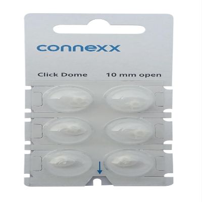 Siemens Click Dome 10 mm Open For RIC Hearing Aids - 6 Domes Each