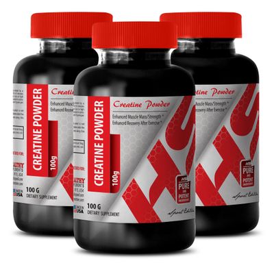 Body Builder for Men - CREATINE Powder 100G - Creatine Bulk - 3 Bottle (Powder)