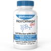 DrFormulas HairOmega DHT Blocker Biotin 5000 mcg Vitamins for Hair Growth Supplement | Hair Loss Pills for Women and Men, 30 Day Supply view 1